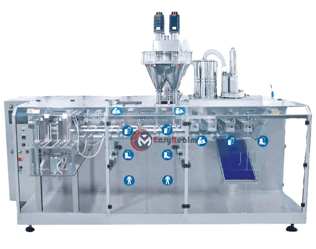Automatic High Speed Powder Filling Premade Zip Pouch Packing Machine